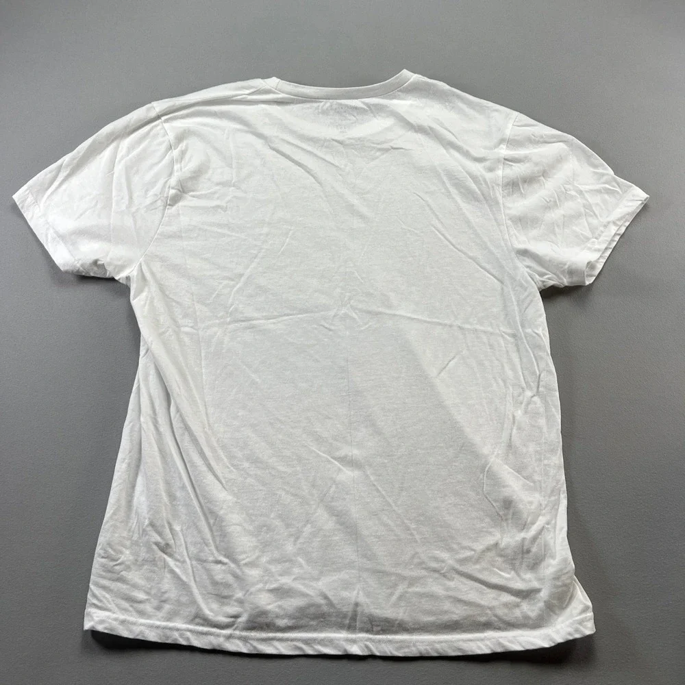 Lucky Brand Underwear T Shirt Mens Large White Cotton Logo Crew Neck Lot Of 2